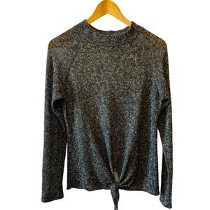 CAUTION TO THE WIND Grey Soft Long Sleeve Top M